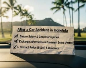 honolulu car accident checklist 